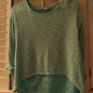 Beautiful seafoam green light weight sweater
